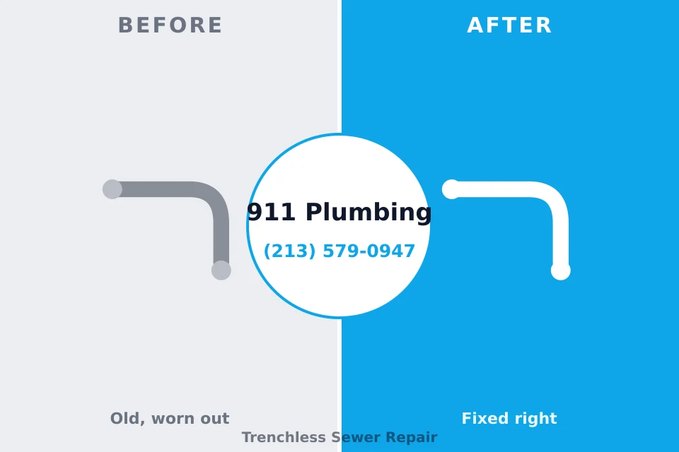 Before and after: plumbing repair Ceresco, NE